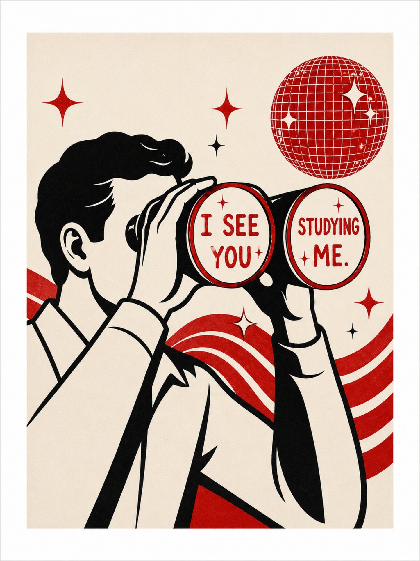 I See You Studying Me Fine Art Print