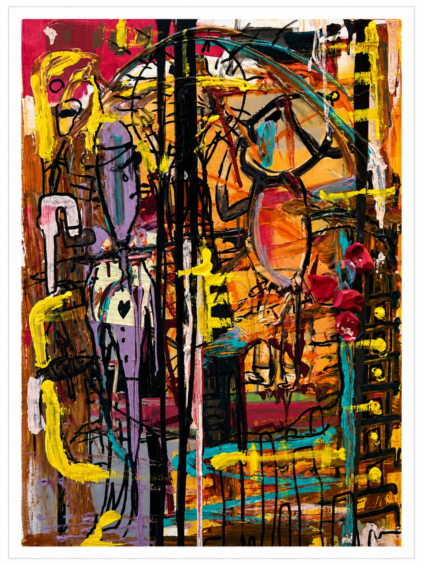 Crimson Frequency Fine Art Print