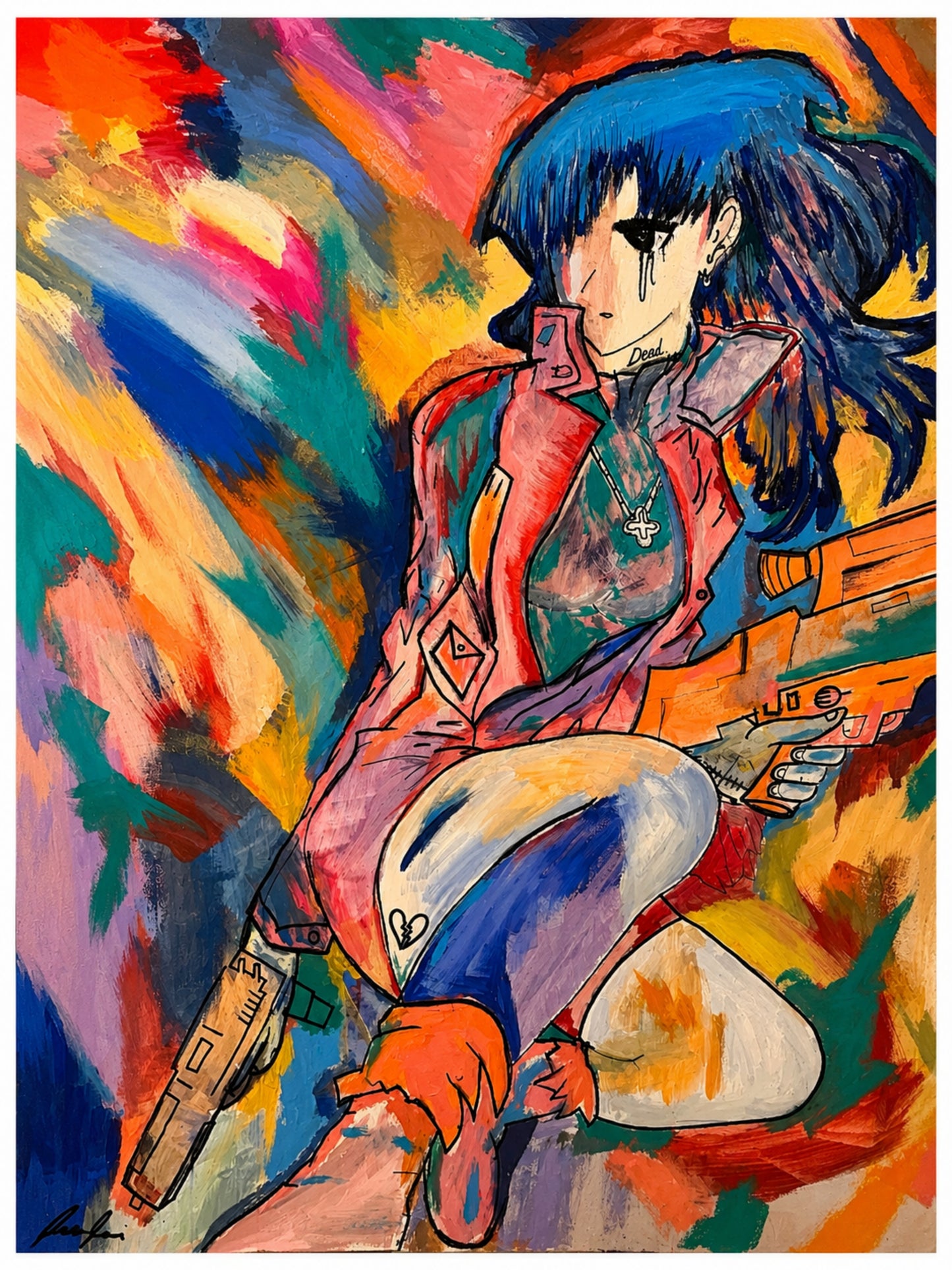 Neon Requiem Fine Art Print