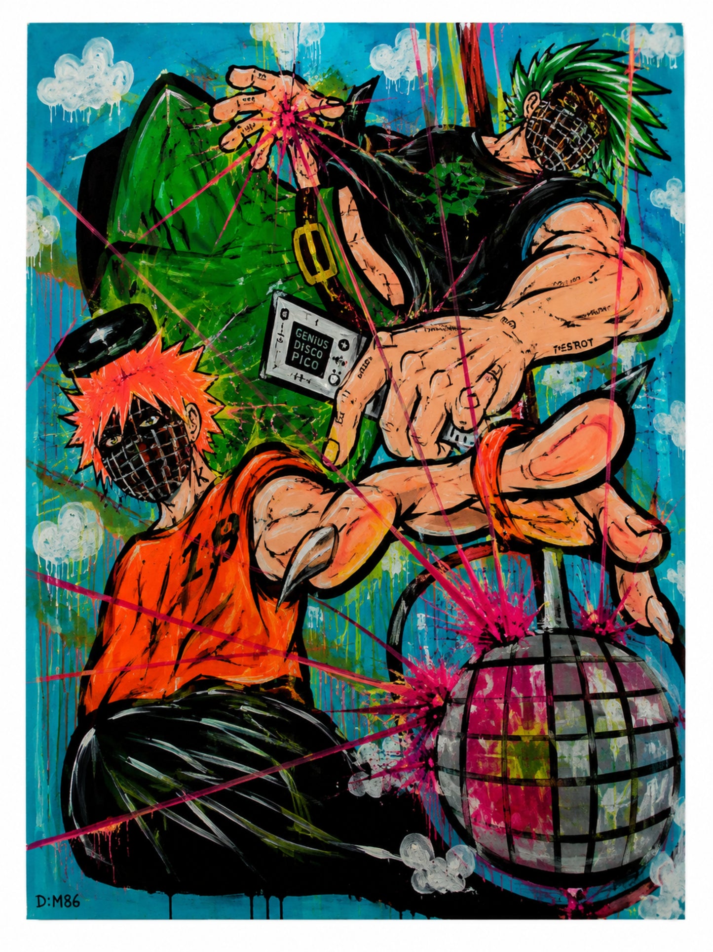 Anime Street Art Canvas Print