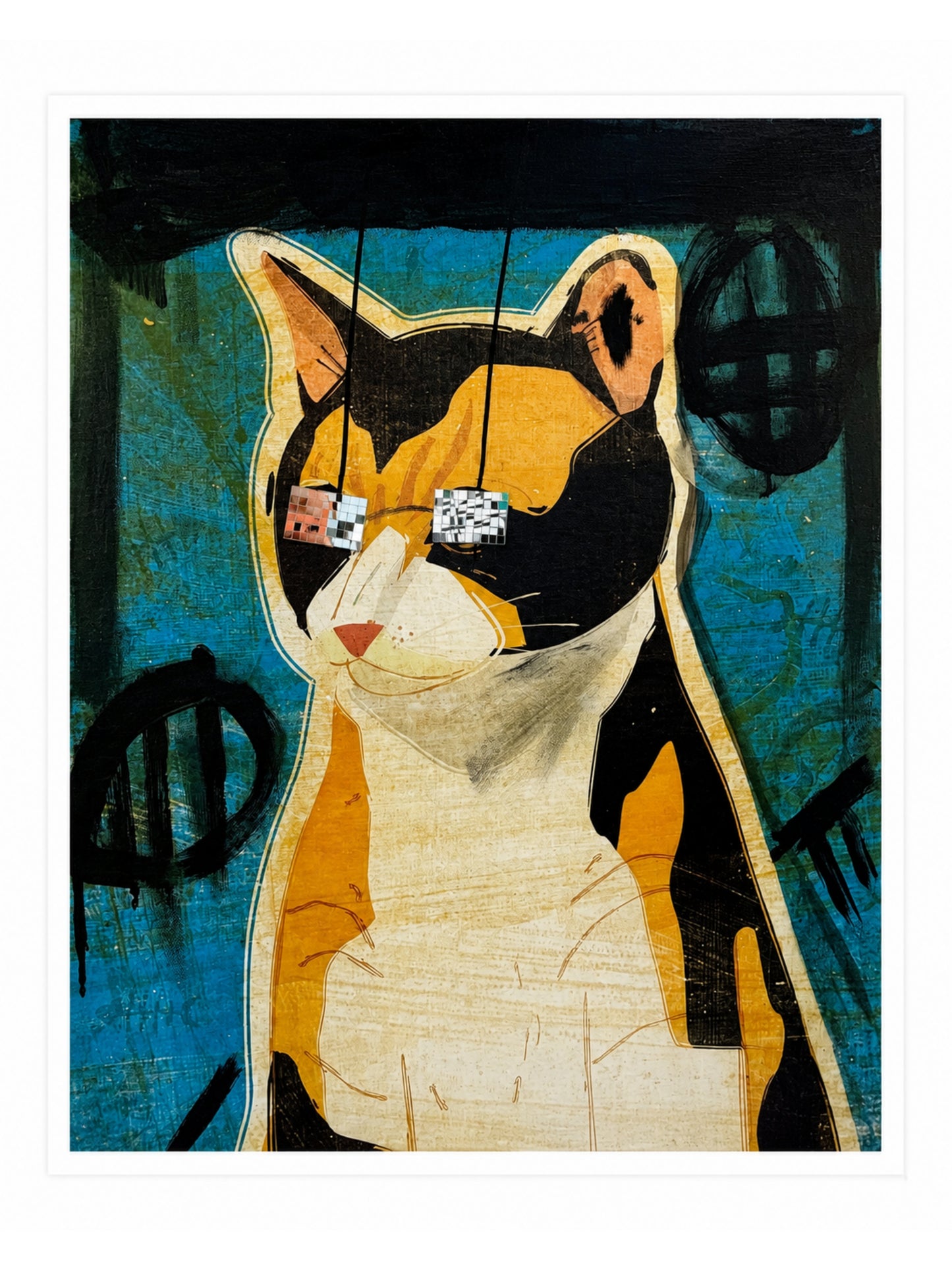 Disco Cat Fine Art Print
