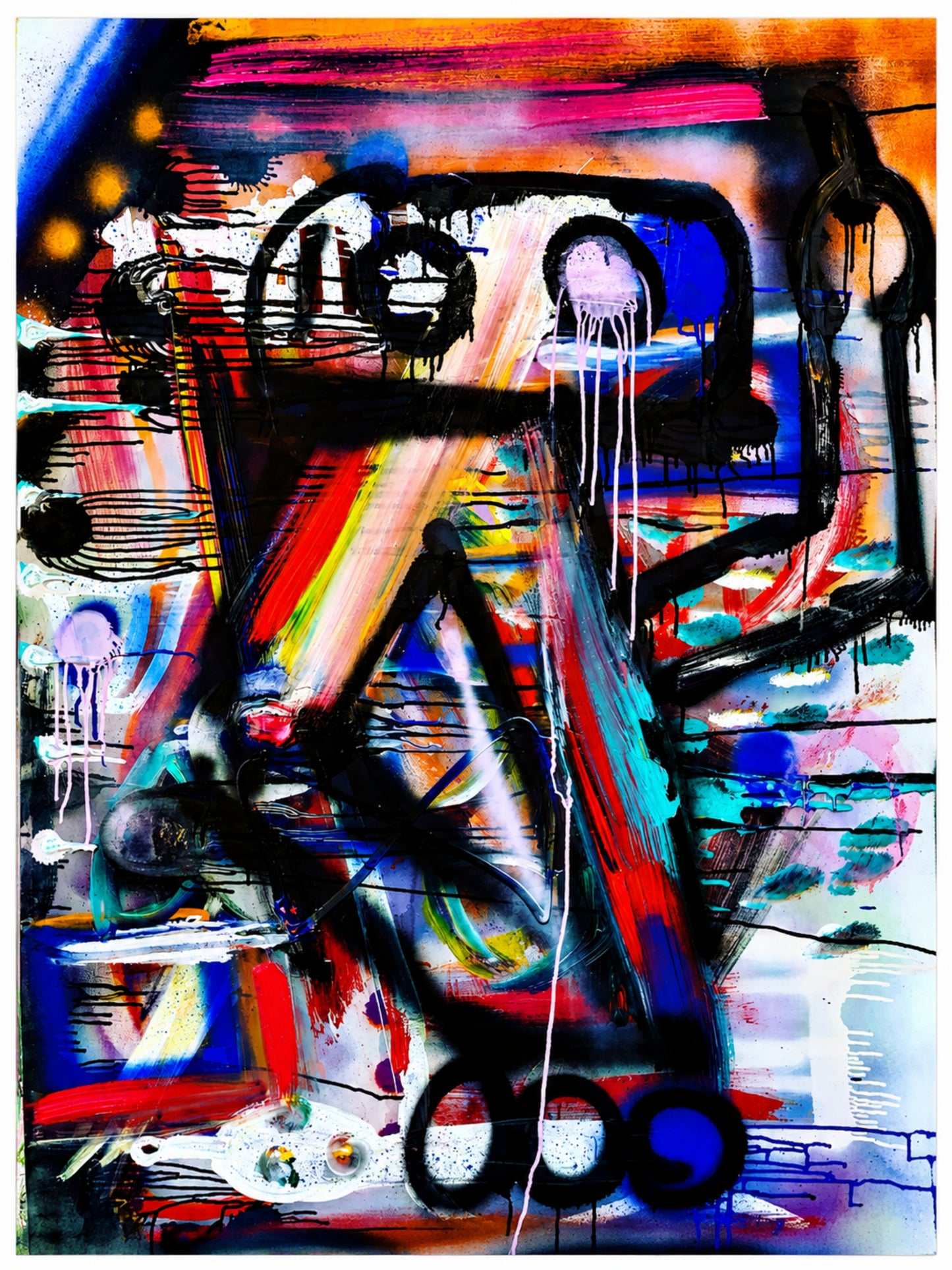 Neon Frequency Fine Art Print