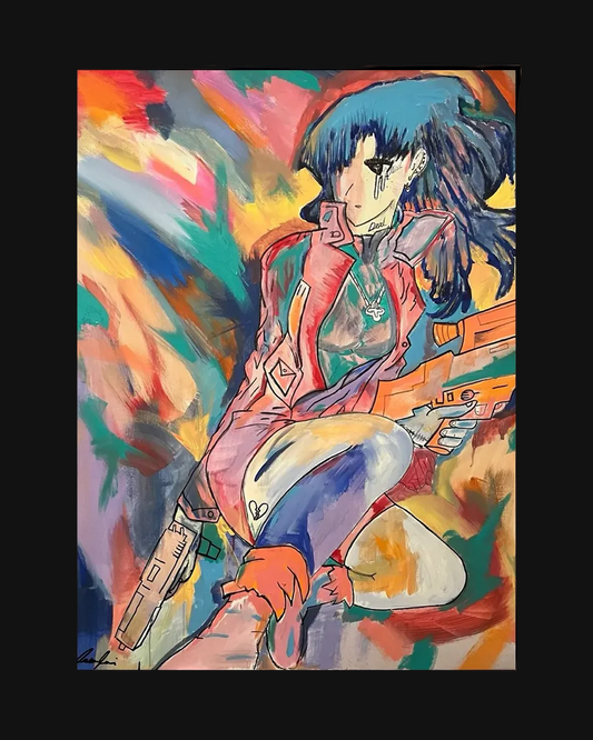 PARTY GIRL [48 X 36 ACRYLIC]