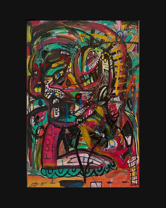 PARTY FEEL [48 X 36 ACRYLIC]