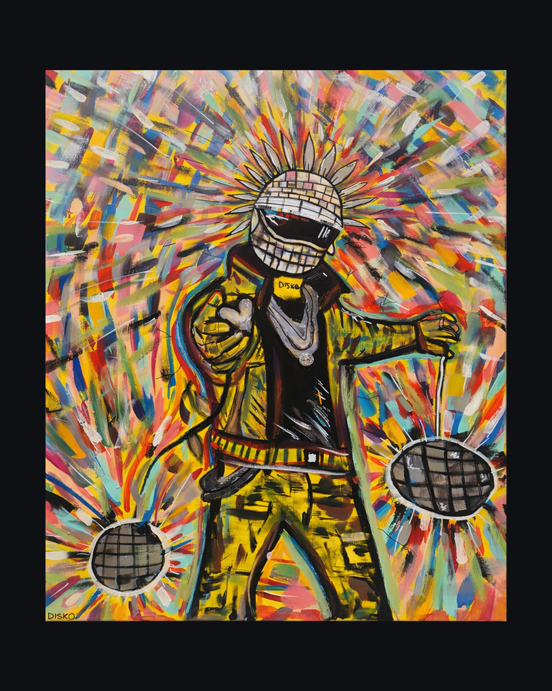 DISKOHEAD DEEP [48 X 36 ACRYLIC]